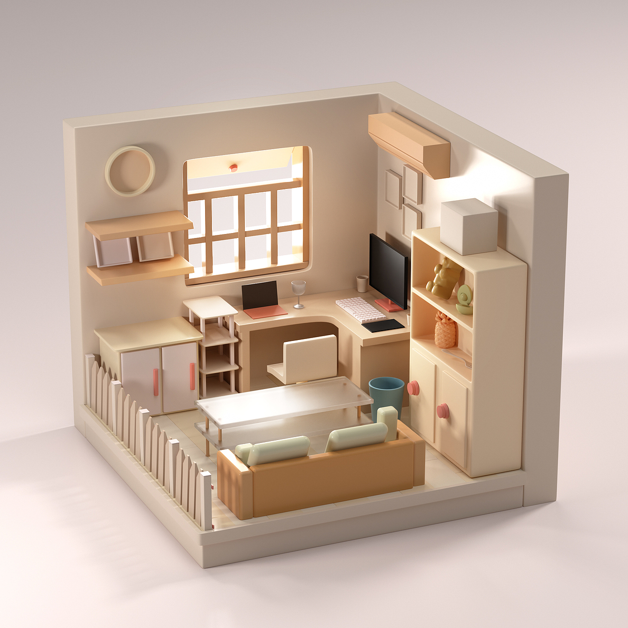 蜂巢小房间 原创（图ZMzE3ODg2OTM2） - 场景 - 站酷设计师HPGH原创素材 - 站酷ZCOOL