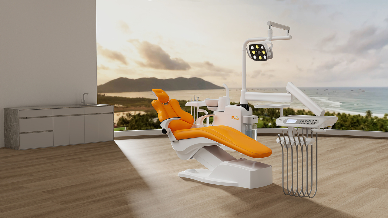 牙科综合治疗椅工作小记录,渲染图*13