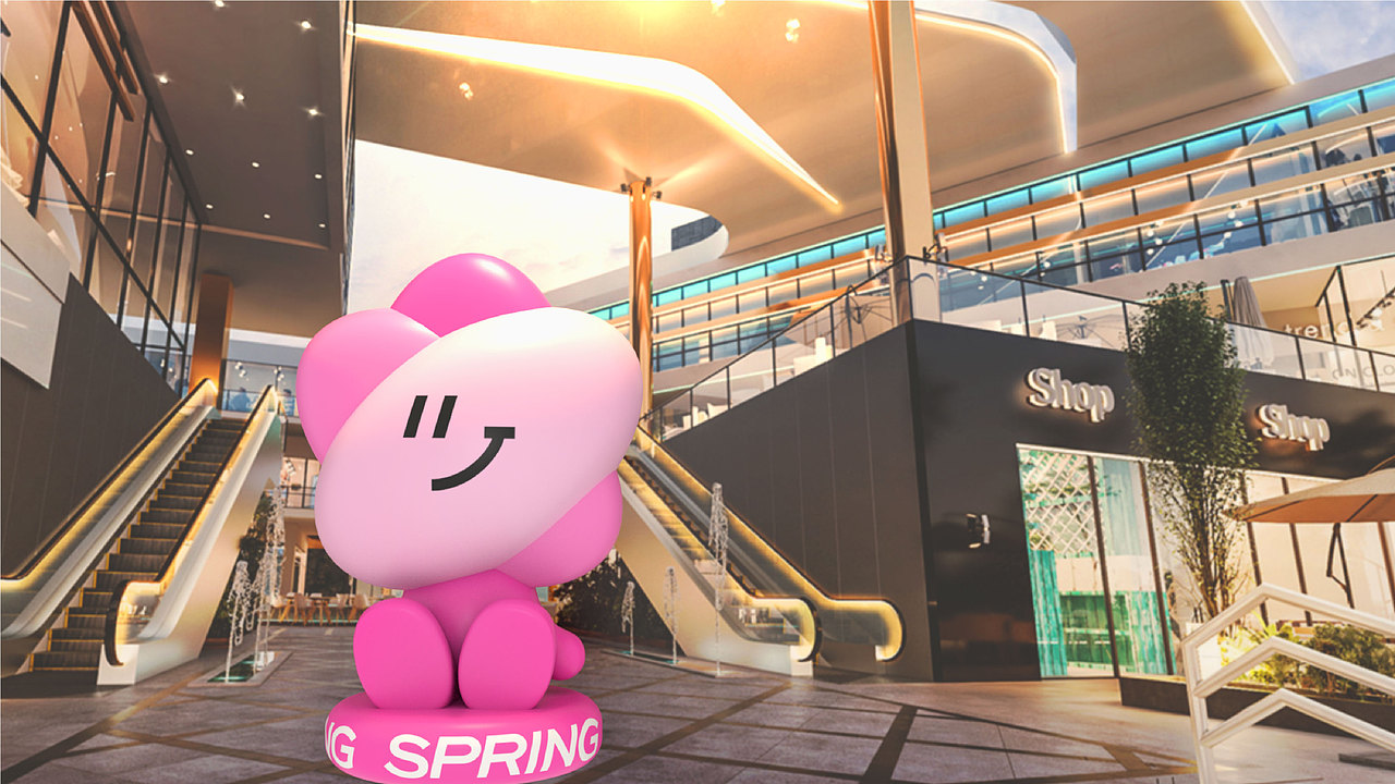 春季IP美陈-Let's樱Joy-樱花季（图ZMzYxODg2OTIw） - IP形象 - 站酷设计师西创文化原创素材 - 站酷ZCOOL