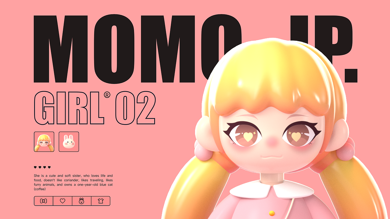 MOMO IP形象设计优化（图ZMzA2MjA5ODY0） - 创作习作 - 站酷设计师桔子oranges原创素材 - 站酷ZCOOL