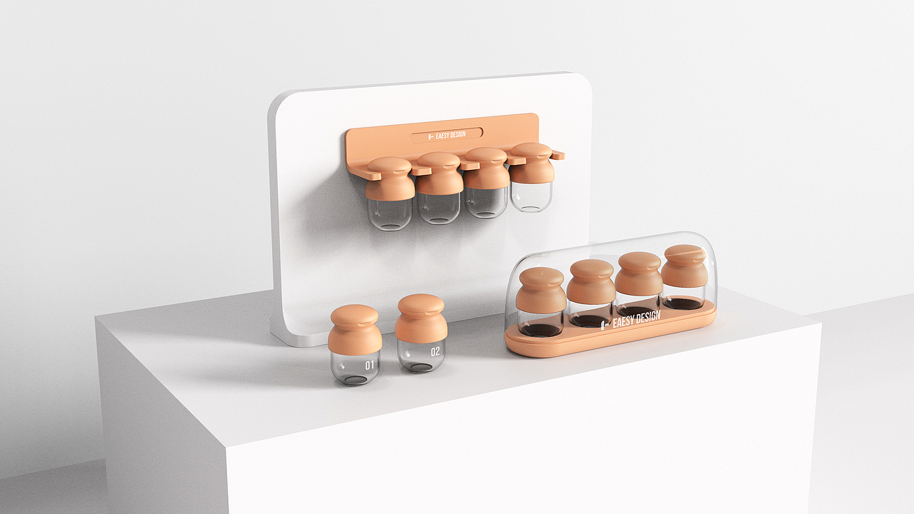 橡果调料收纳罐