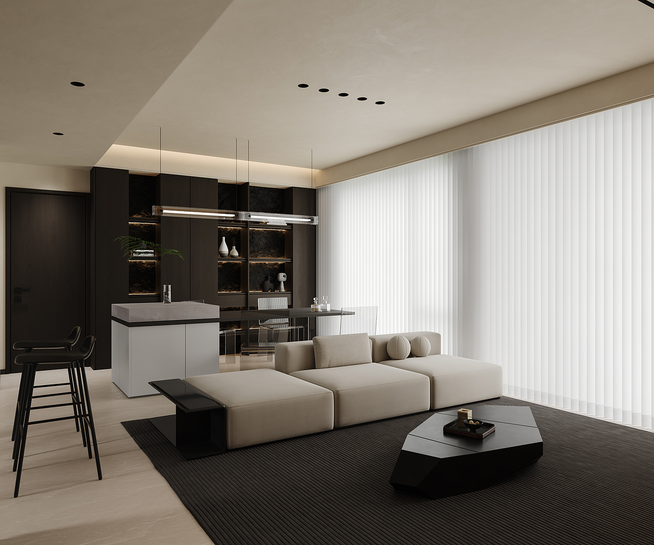 现代黑白-未来效果图