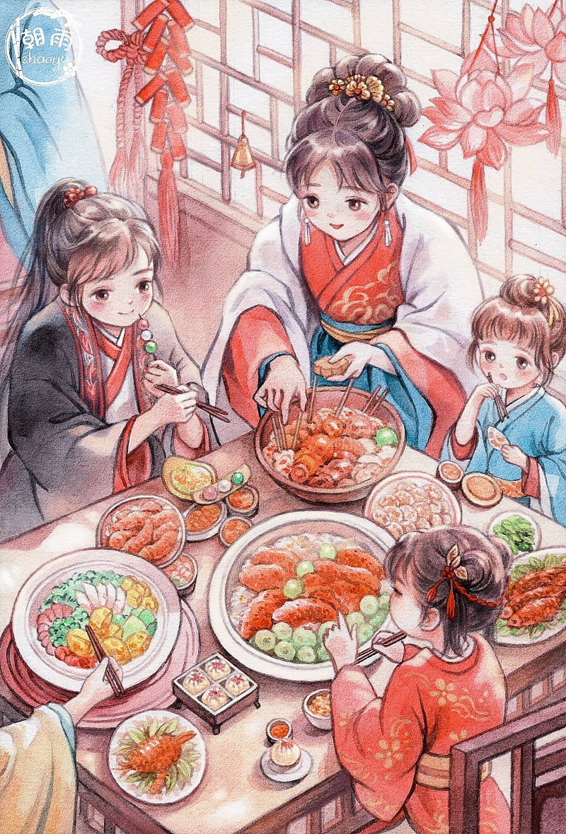 那些古诗里的人间烟火（图ZMzY2NTIyMTU2） - 创作习作 - 站酷设计师画画的朝雨原创素材 - 站酷ZCOOL