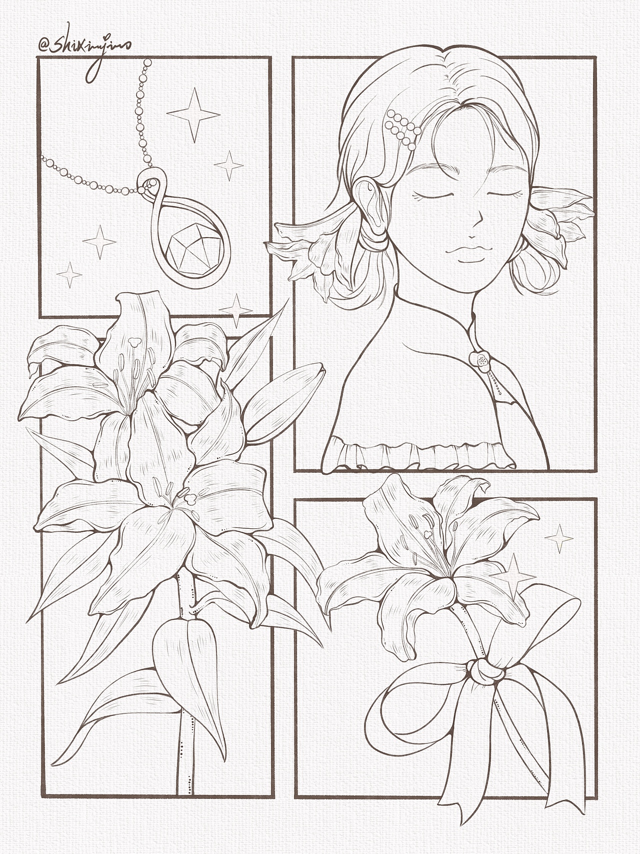 《花朝花目》系列完结（图ZMzEwMTE1MzA0） - 创作习作 - 站酷设计师石小娇原创素材 - 站酷ZCOOL