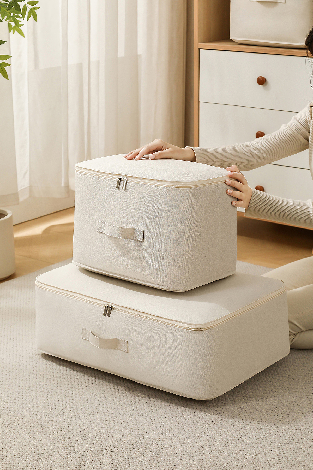 产品摄影棉被袋