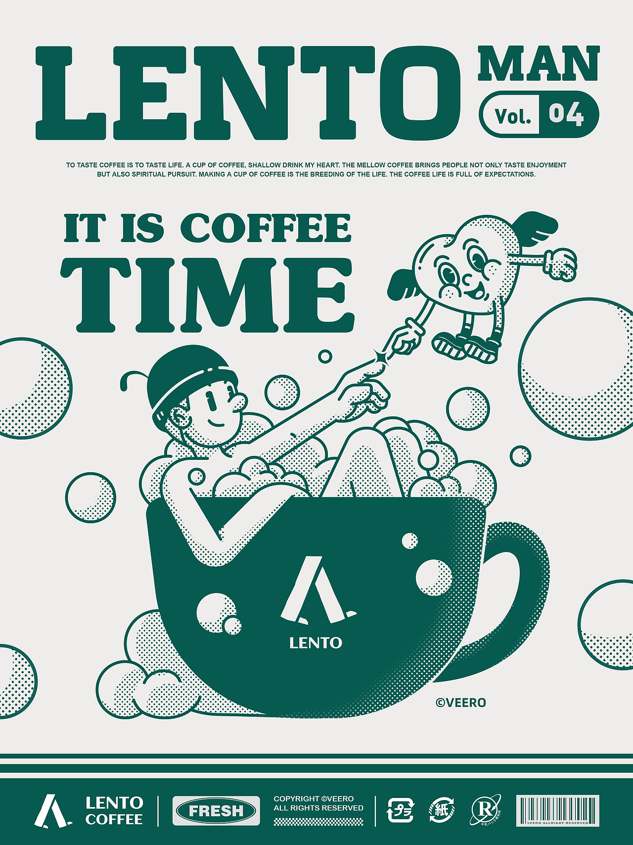 LENTO咖啡插画 | lento man | 包装插画（图ZMzIxMTc4MTAw） - 商业插画 - 站酷设计师VEERO原创素材 - 站酷ZCOOL