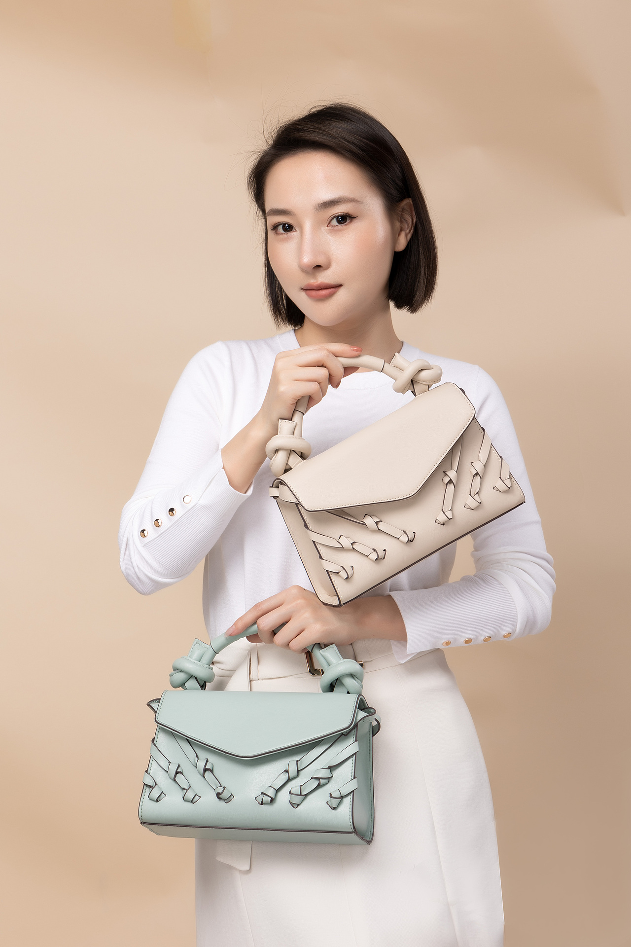 皮具 人像模特的拍摄原片