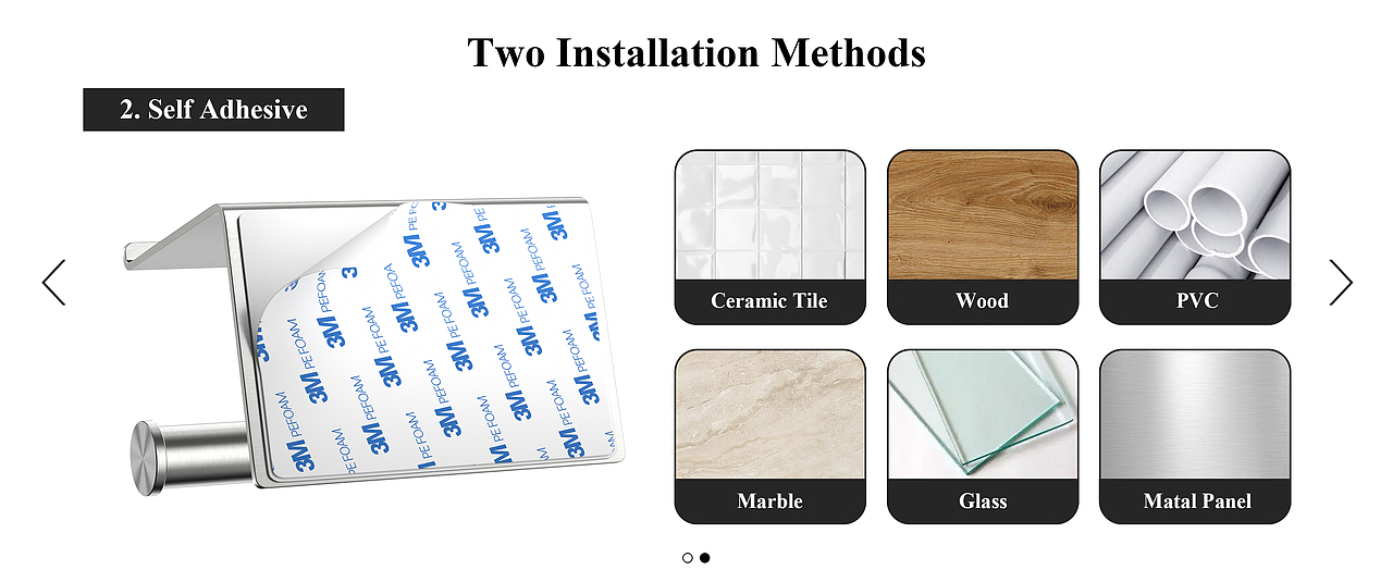 亚马逊吹风机架/纸巾架/沥水架 - 2024-Q2 - 产品渲染