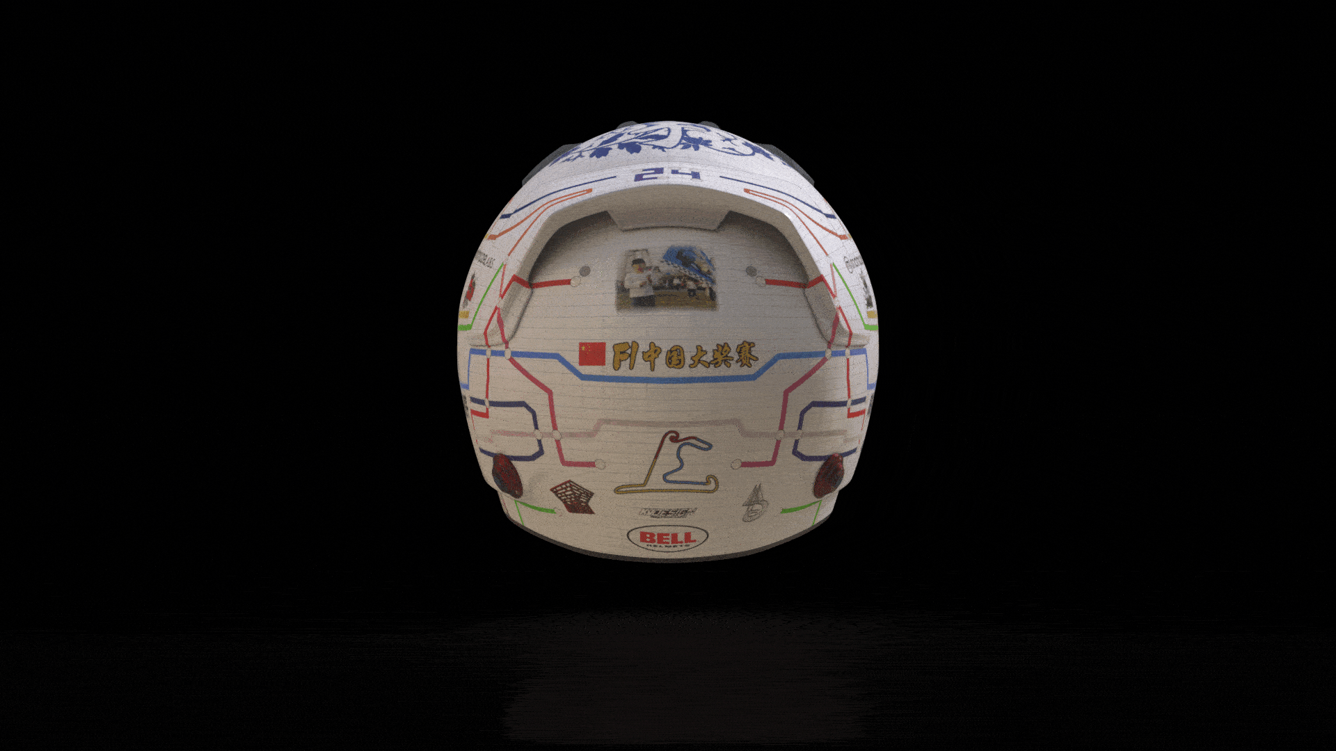 周冠宇F1中国大奖赛头盔建模练习（图ZMzY2NjM0NjU2） - 产品 - 站酷设计师miopass原创素材 - 站酷ZCOOL