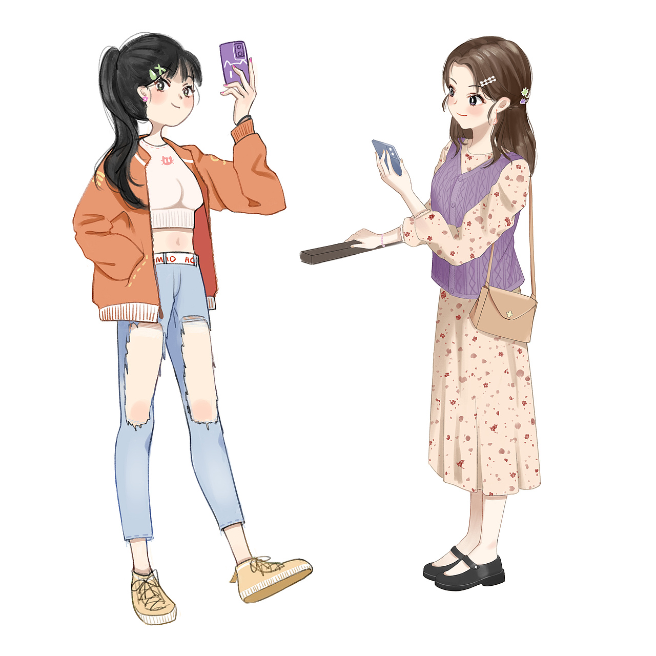 穿搭人物立绘练习