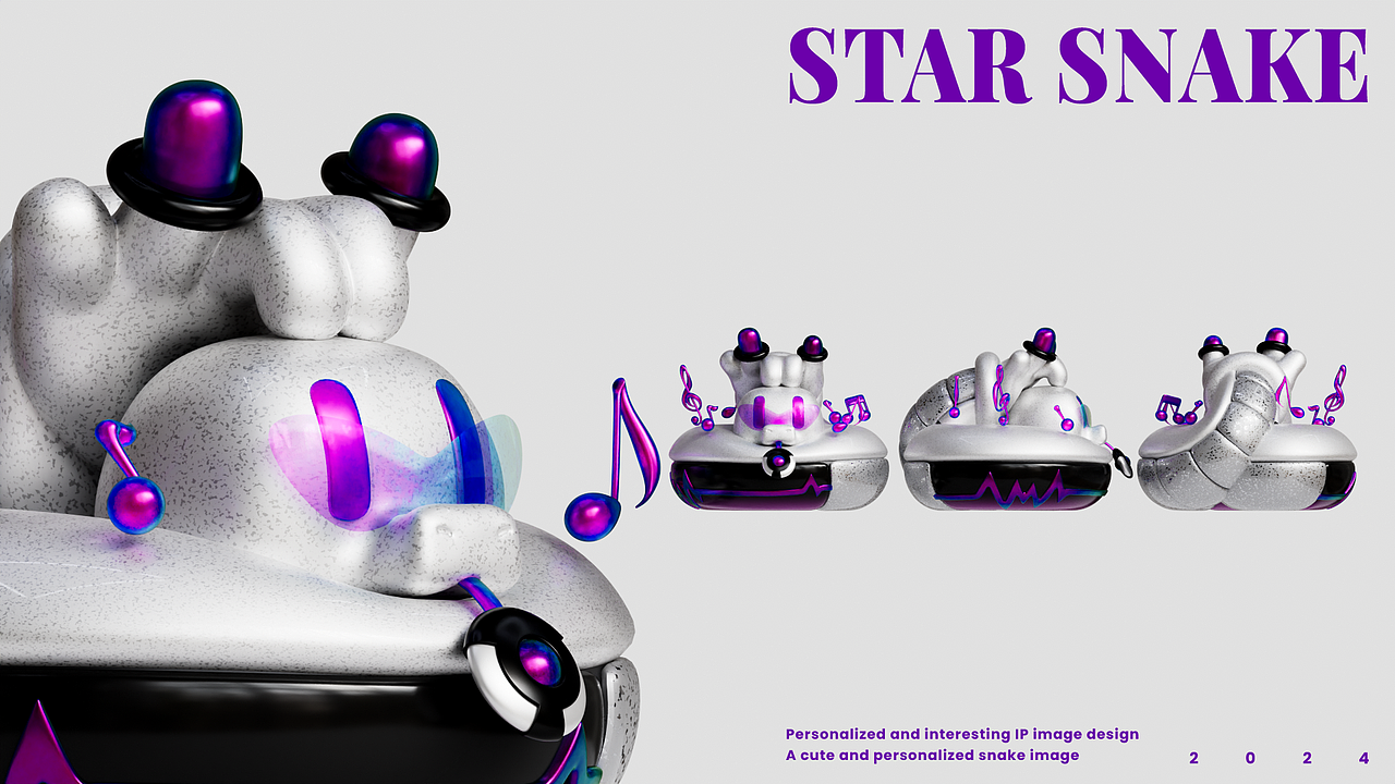 星蛇行-STAR SNAKE潮流IP形象设计（图ZMzY2MTI0MzY0） - 人物/生物 - 站酷设计师徐坦斯原创素材 - 站酷ZCOOL