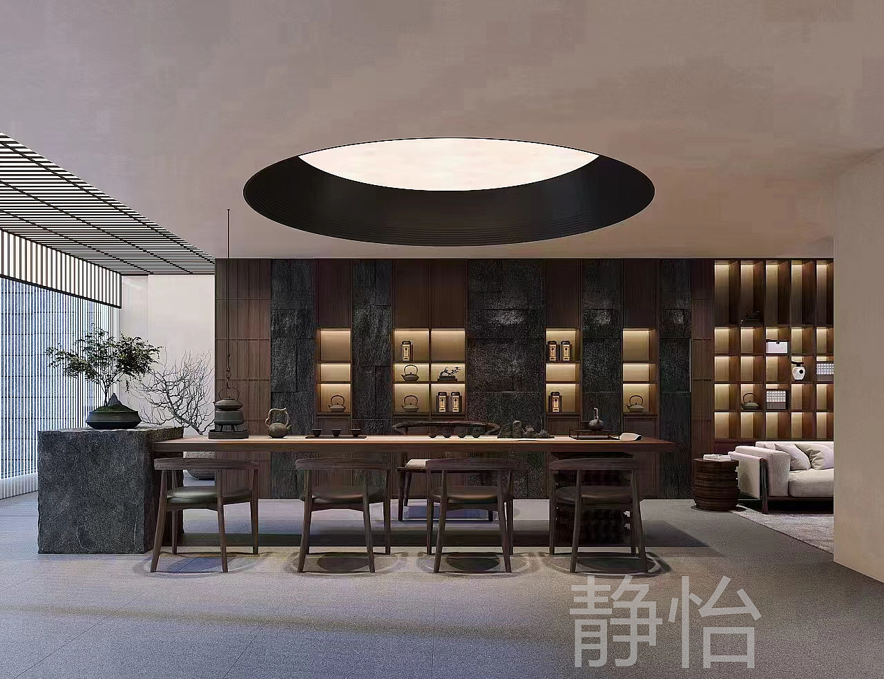 端庄新中式风·私人接待会所（图ZMzQ4NTQyODgw） - 商业空间设计 - 站酷设计师静怡设计原创素材 - 站酷ZCOOL