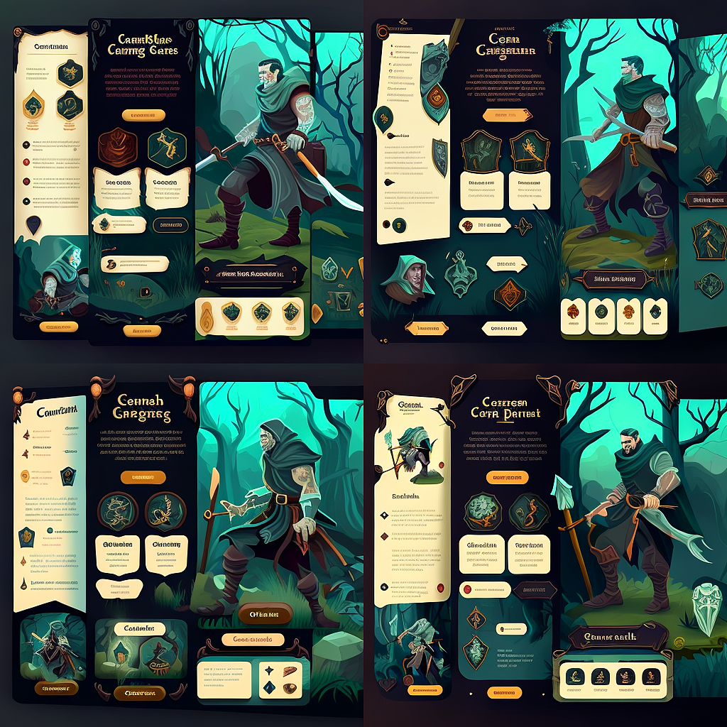 ai 游戏界面设计