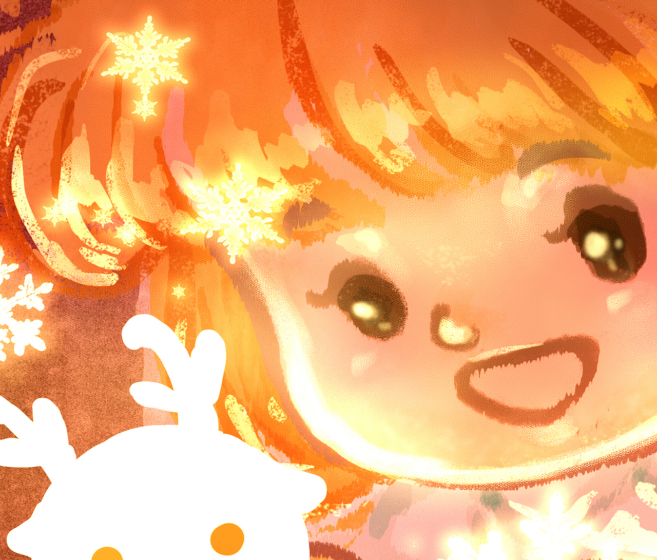 圣诞节——温暖的屋子和雪精灵（图ZMzYwODIwNTg4） - 儿童插画 - 站酷设计师梦圆爱画画原创素材 - 站酷ZCOOL