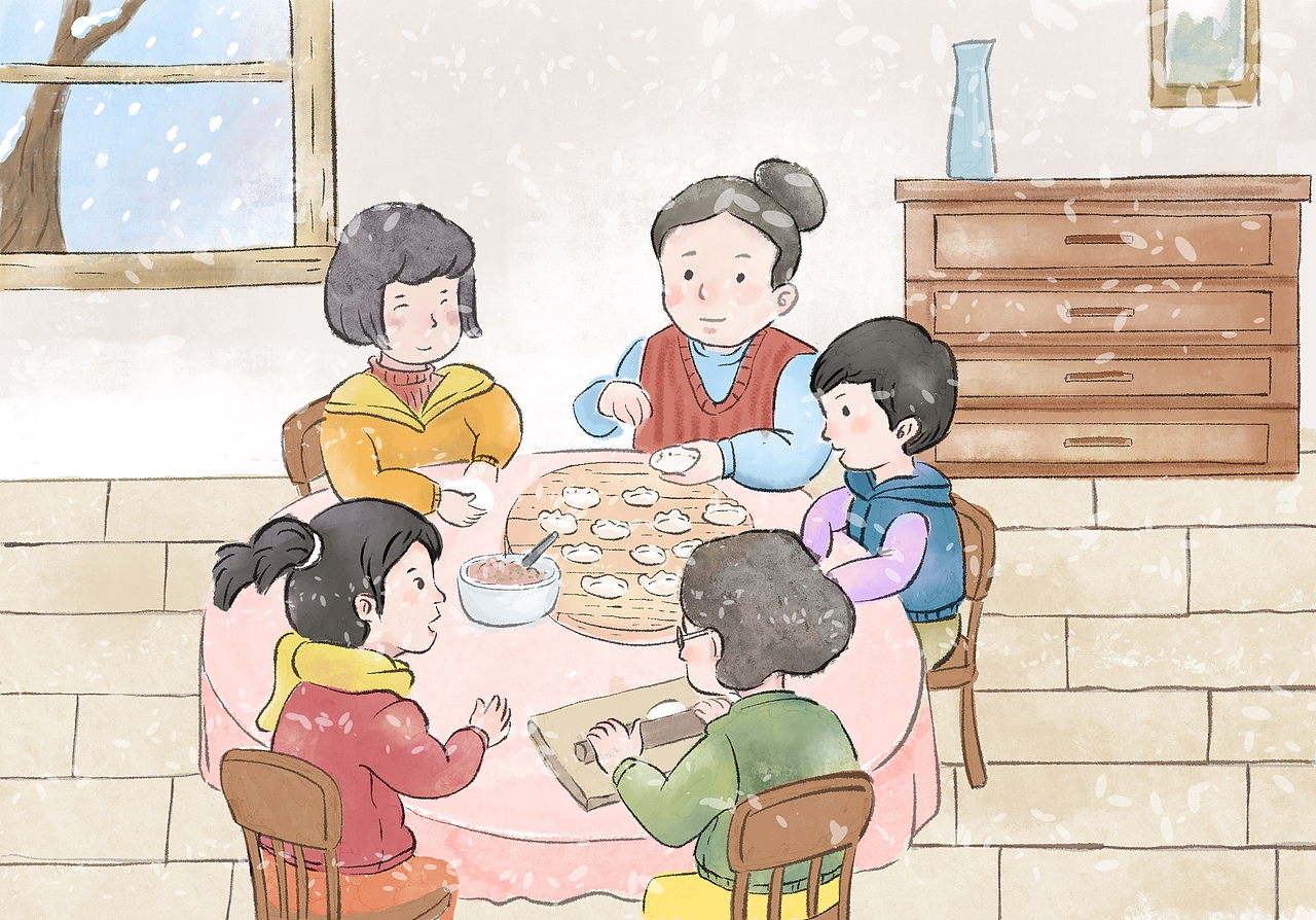 年味将至（图ZMzYwOTQzMDg0） - 儿童插画 - 站酷设计师八路西西原创素材 - 站酷ZCOOL