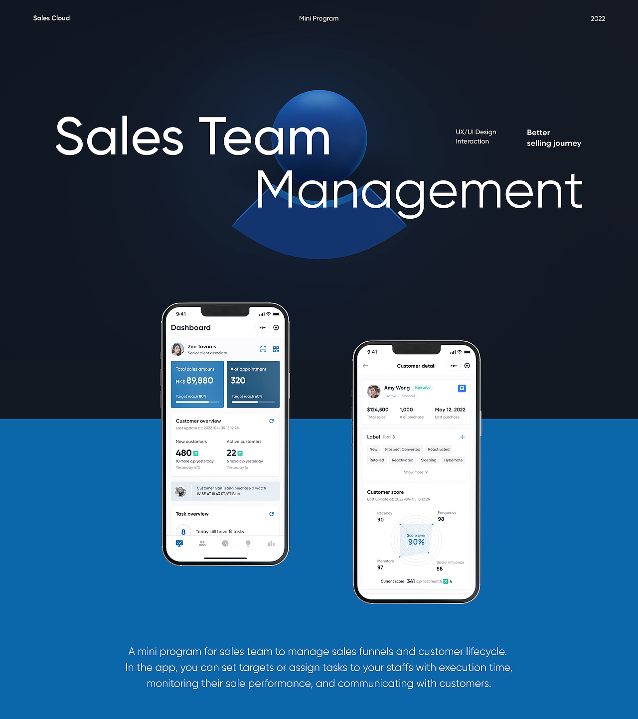 Sales team management 微信小程序（图ZMzA5NDk0MDA0） - 软件界面 - 站酷设计师ElroyCheung原创素材 - 站酷ZCOOL