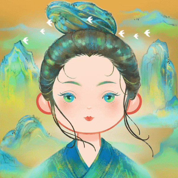 花朝节&青绿·春天的气息（图ZMjk3NjAxNjQw） - 艺术插画 - 站酷设计师疏楼黥月原创素材 - 站酷ZCOOL