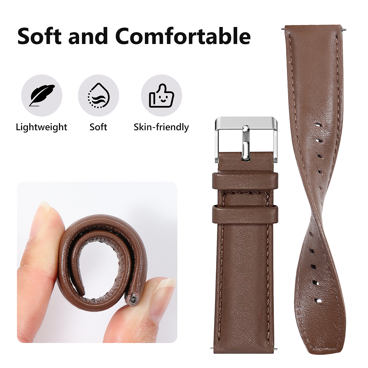 亚马逊华为苹果oppo成人手表带主副图A+ 表带静物拍摄