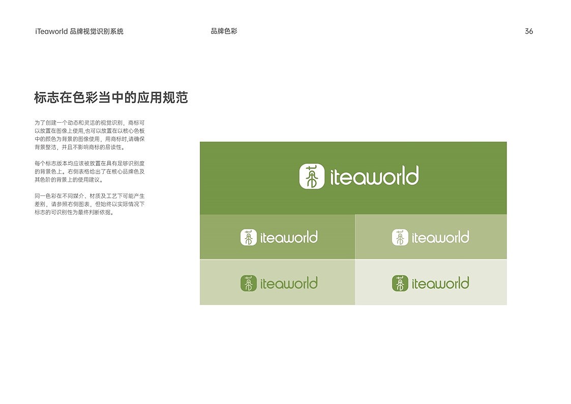 iteaworld跨境电商茶叶VIS品牌形象识别系统手册设计