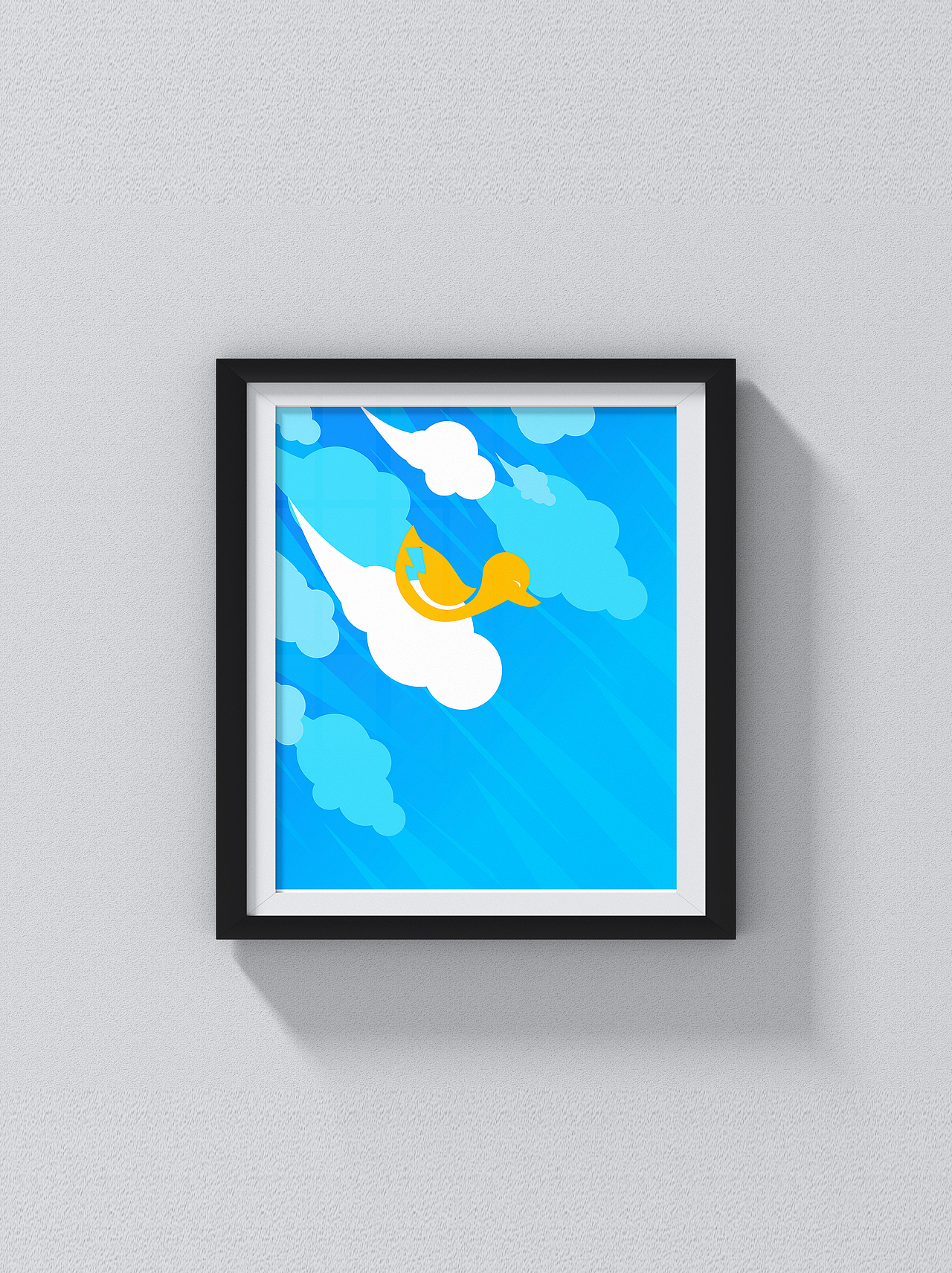 鸭子系列矢量插画