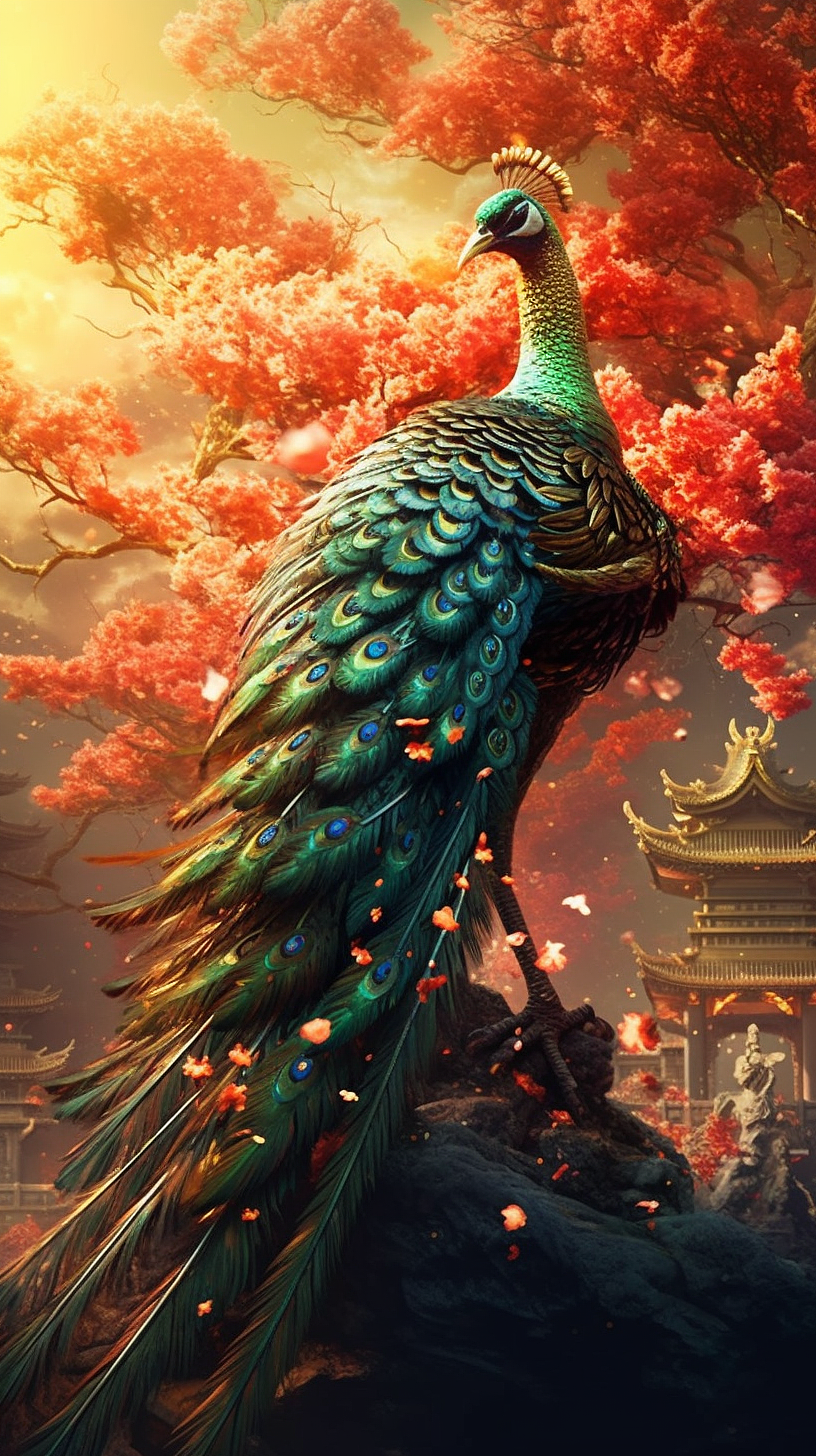 中国古代神兽系列-凤凰（图ZMzQ0ODM1MzA0） - 创作习作 - 站酷设计师艺舟1014原创素材 - 站酷ZCOOL