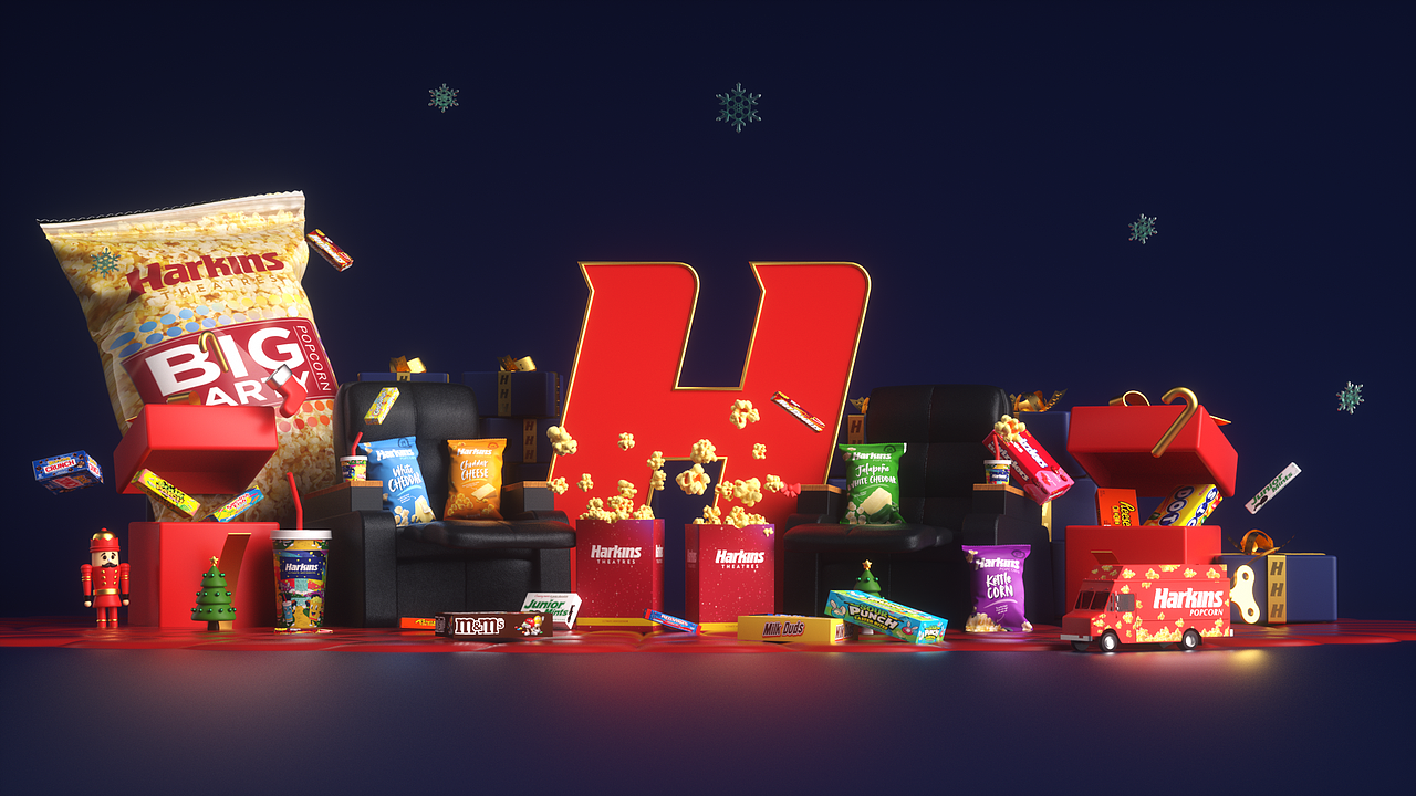 海外圣诞节|循环创意|三维动画