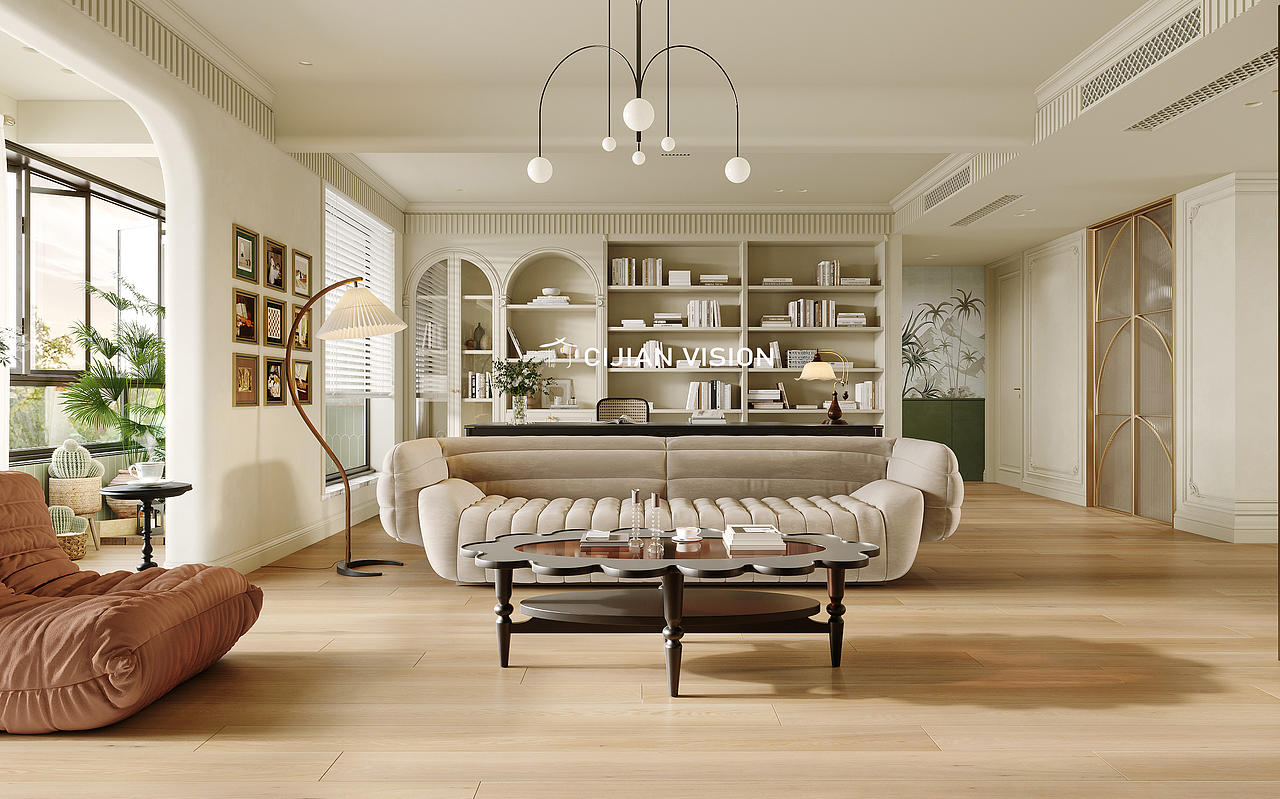 既有法式复古，质感，又有奶油温柔，随性（图ZMzE1MTYyMjky） - 家装设计 - 站酷设计师此间视觉表现原创素材 - 站酷ZCOOL