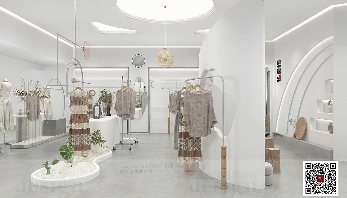 空中岛-服饰专卖店设计（图ZMjk4OTYxMTUy） - 商业空间设计 - 站酷设计师东方九重境原创素材 - 站酷ZCOOL