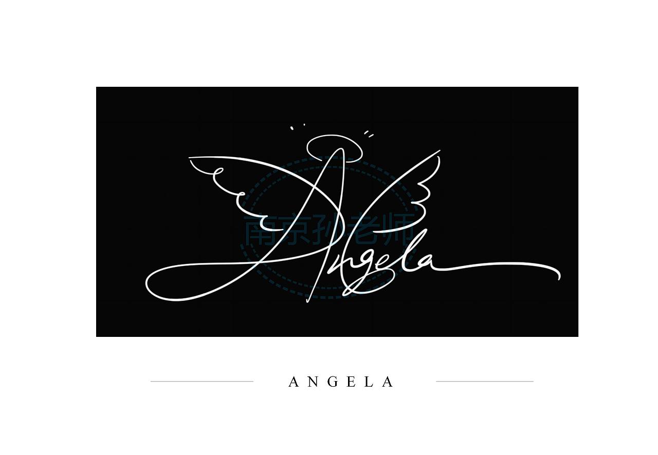 英文卡通签名丨中文卡通签名丨水印标志设计定制推荐