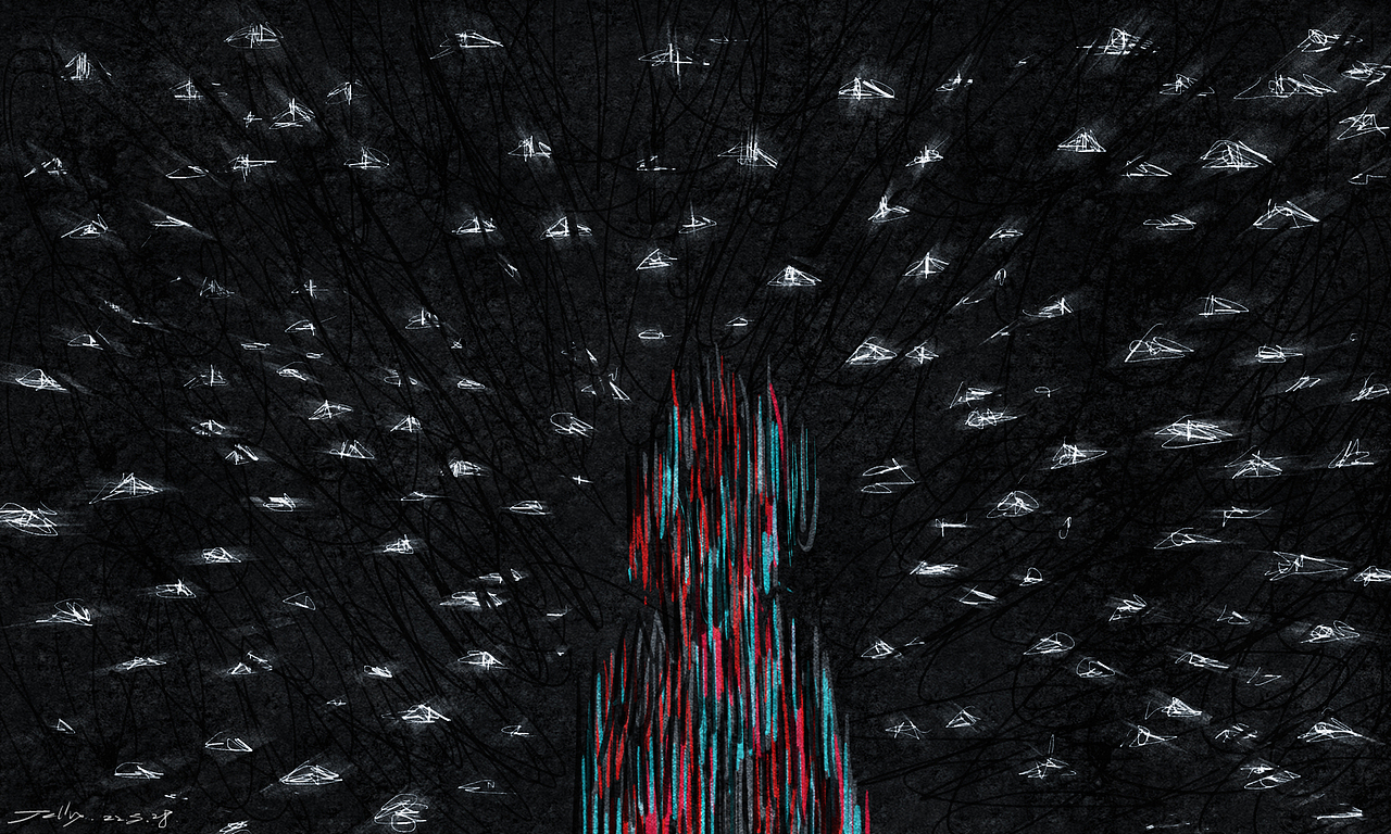 《痛苦》抽象涂鸦合集（图ZMzE4NDQzMTIw） - 创作习作 - 站酷设计师摘梨_jelly原创素材 - 站酷ZCOOL