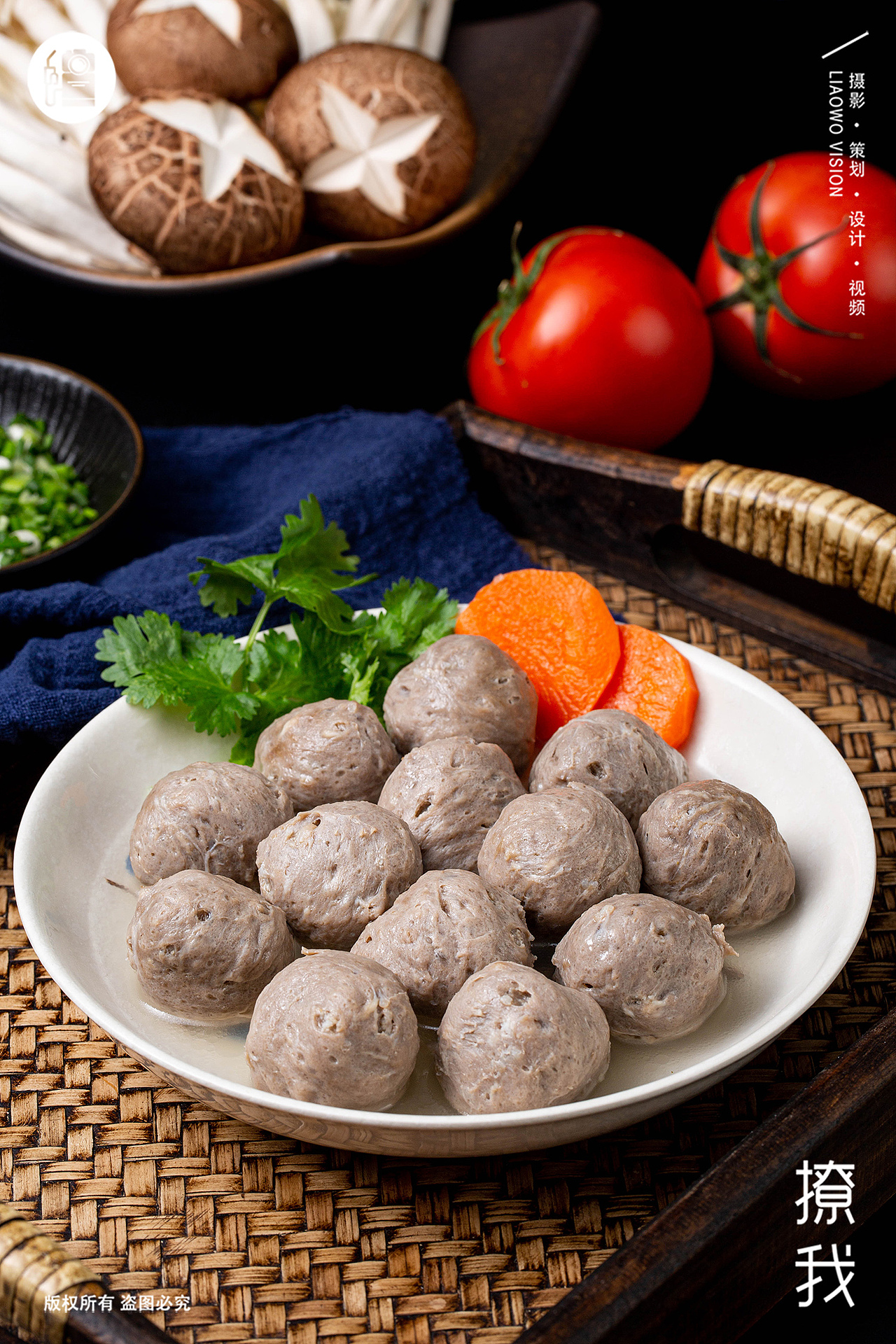 餐食饮品 | 潮汕牛肉丸、墨鱼丸 x LIAOWO VISION（图ZMzYwNTE0OTk2） - 美食摄影 - 站酷设计师撩我视觉原创素材 - 站酷ZCOOL