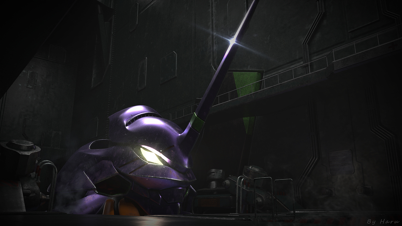 新世纪福音战士tv版初号机|三维|动画/影视|yosugano_原创作品-站酷