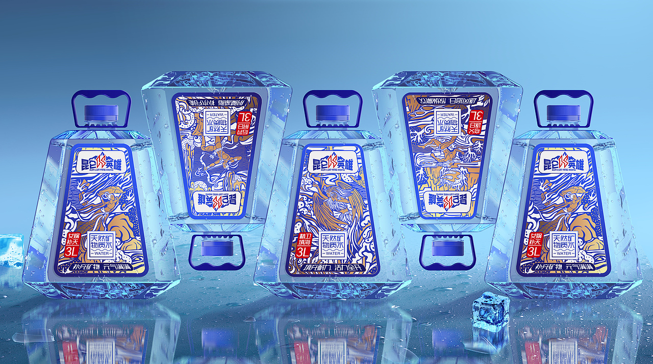 昆仑英雄水品牌包装设计