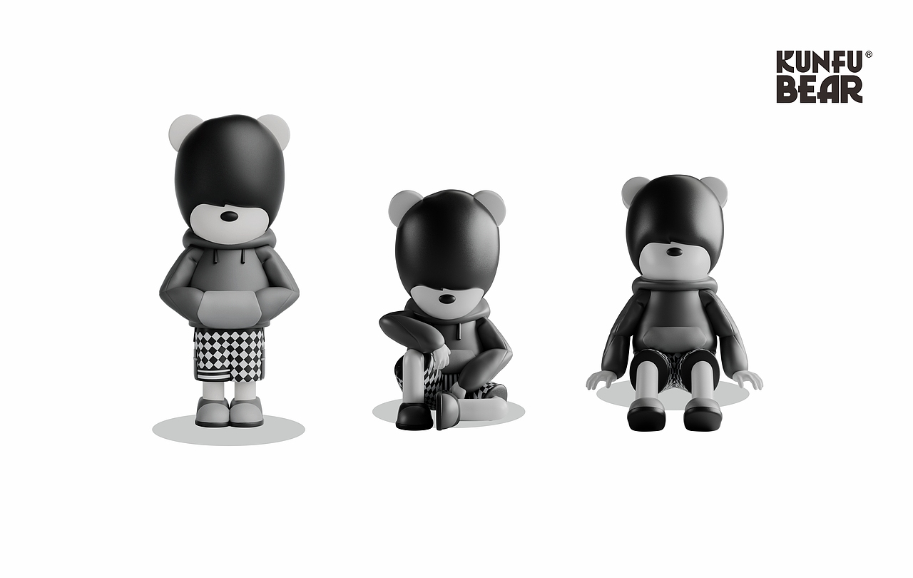 潮流IP 功福熊(KUNFU BEAR) 潮玩IP 潮酷IP 原创动漫IP