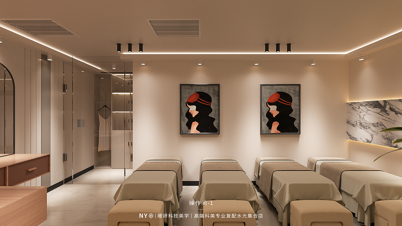 原创室内暖色系风美妆装修