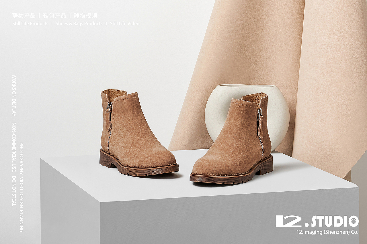 靴子创意场景拍摄、女鞋场景图