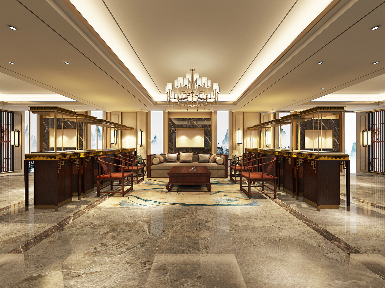 翡翠店 珠宝店 柜台设计 店面设计 外观设计 建筑外观（图ZMzAwODQwMDc2） - 商业空间设计 - 站酷设计师准著名设计风流川原创素材 - 站酷ZCOOL