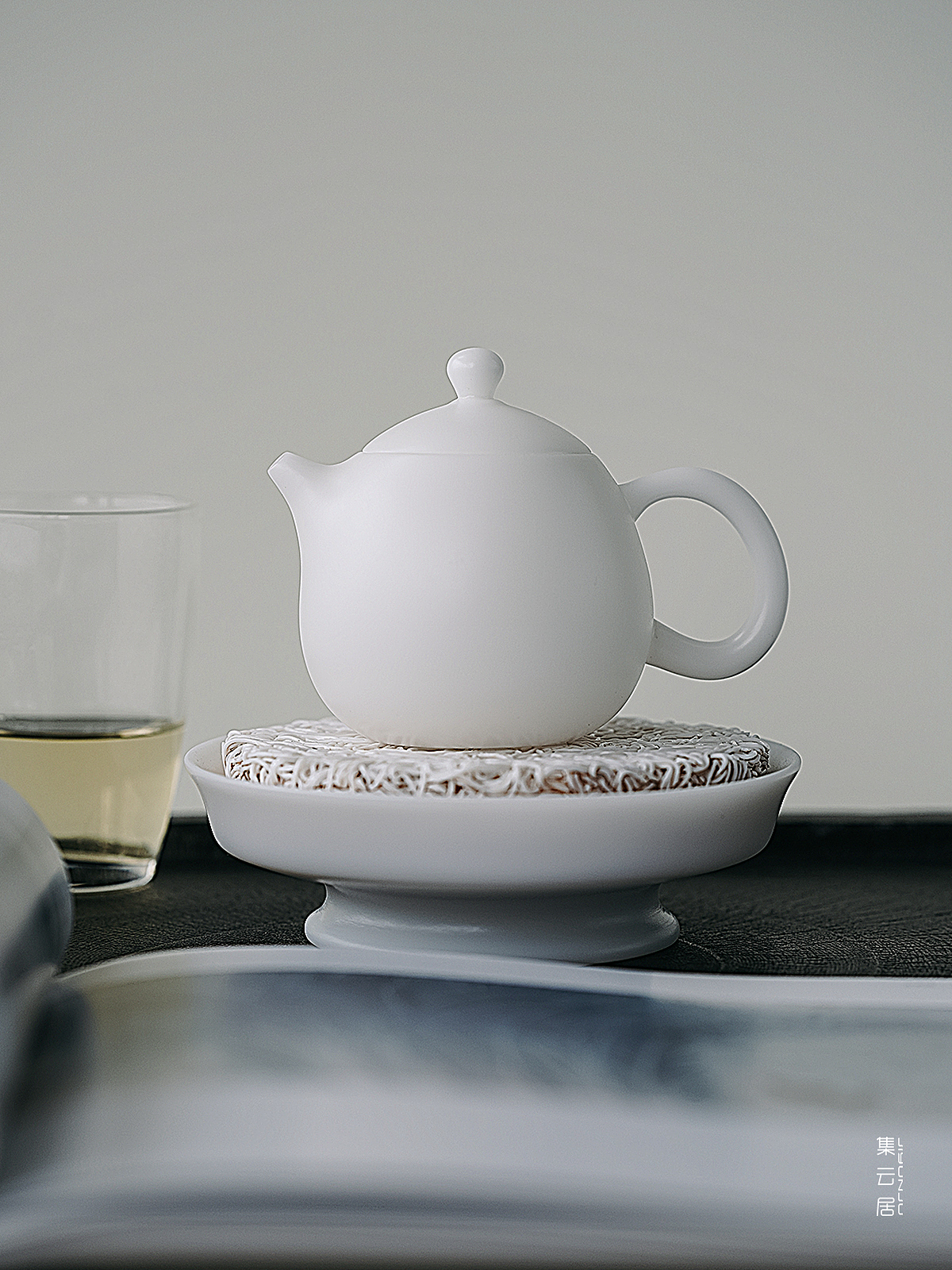 德化白·冰种玉瓷·龙蛋壶·禅定杯