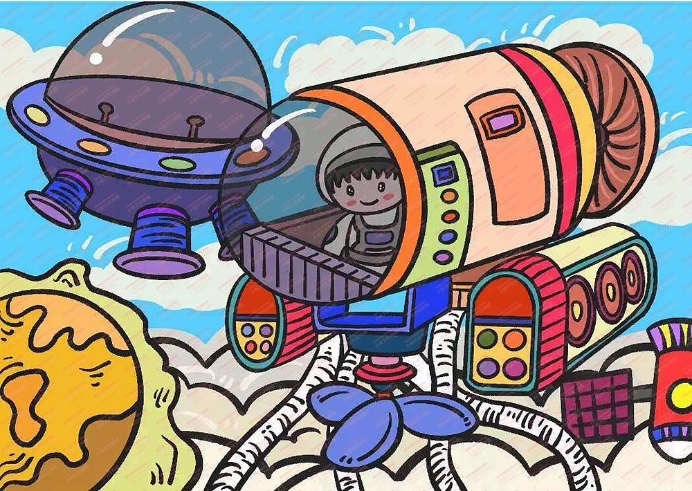 中小学生电脑绘画作品创作制作（图ZMzA5NTEwMzEy） - 儿童插画 - 站酷设计师sucaionline2020原创素材 - 站酷ZCOOL