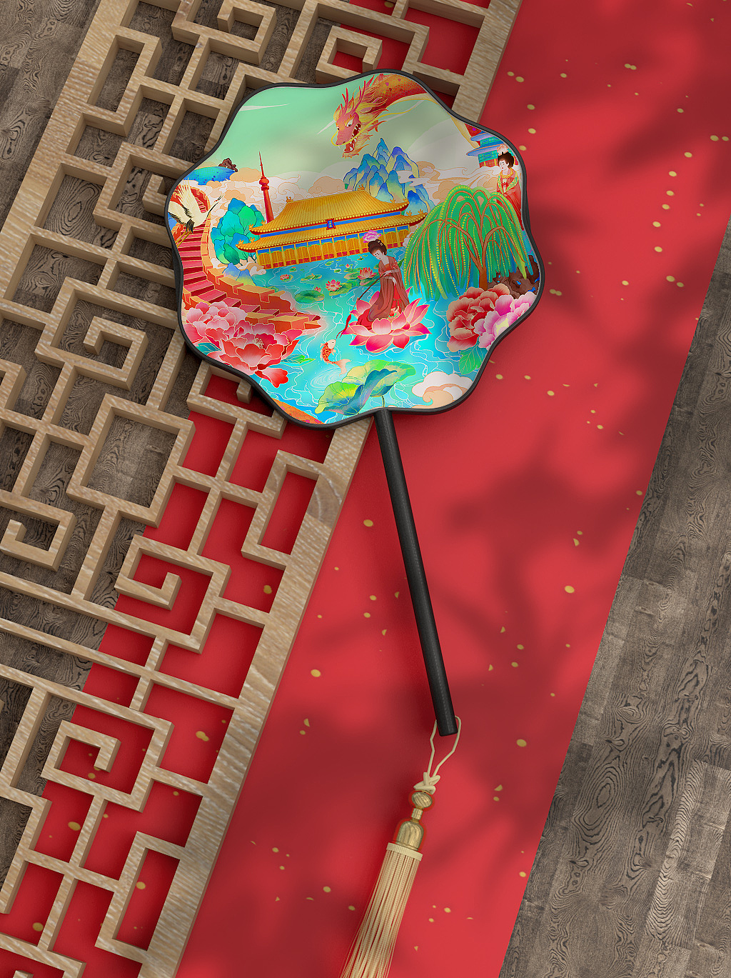 龙年国潮城市插画 北京篇