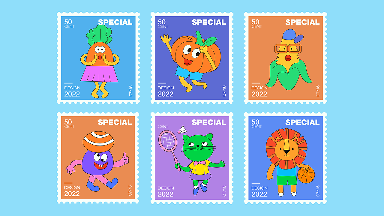 主题插画-小怪兽/动物/蔬菜（图ZMzExNTE3MDY4） - 商业插画 - 站酷设计师艾米西西原创素材 - 站酷ZCOOL