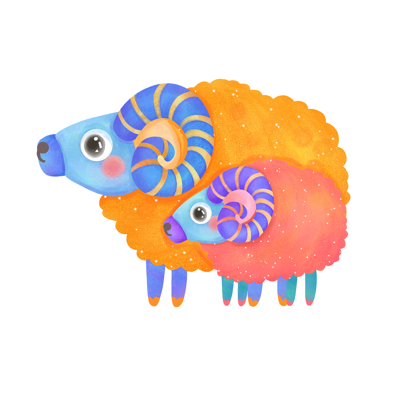 好可爱啊,我好像又喜欢了,画完又快乐了