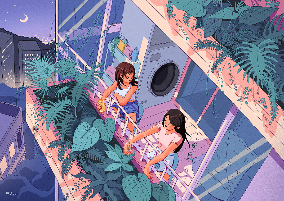 夏日（图ZMzUxNjcxMDAw） - 创作习作 - 站酷设计师李阿阿鱼原创素材 - 站酷ZCOOL