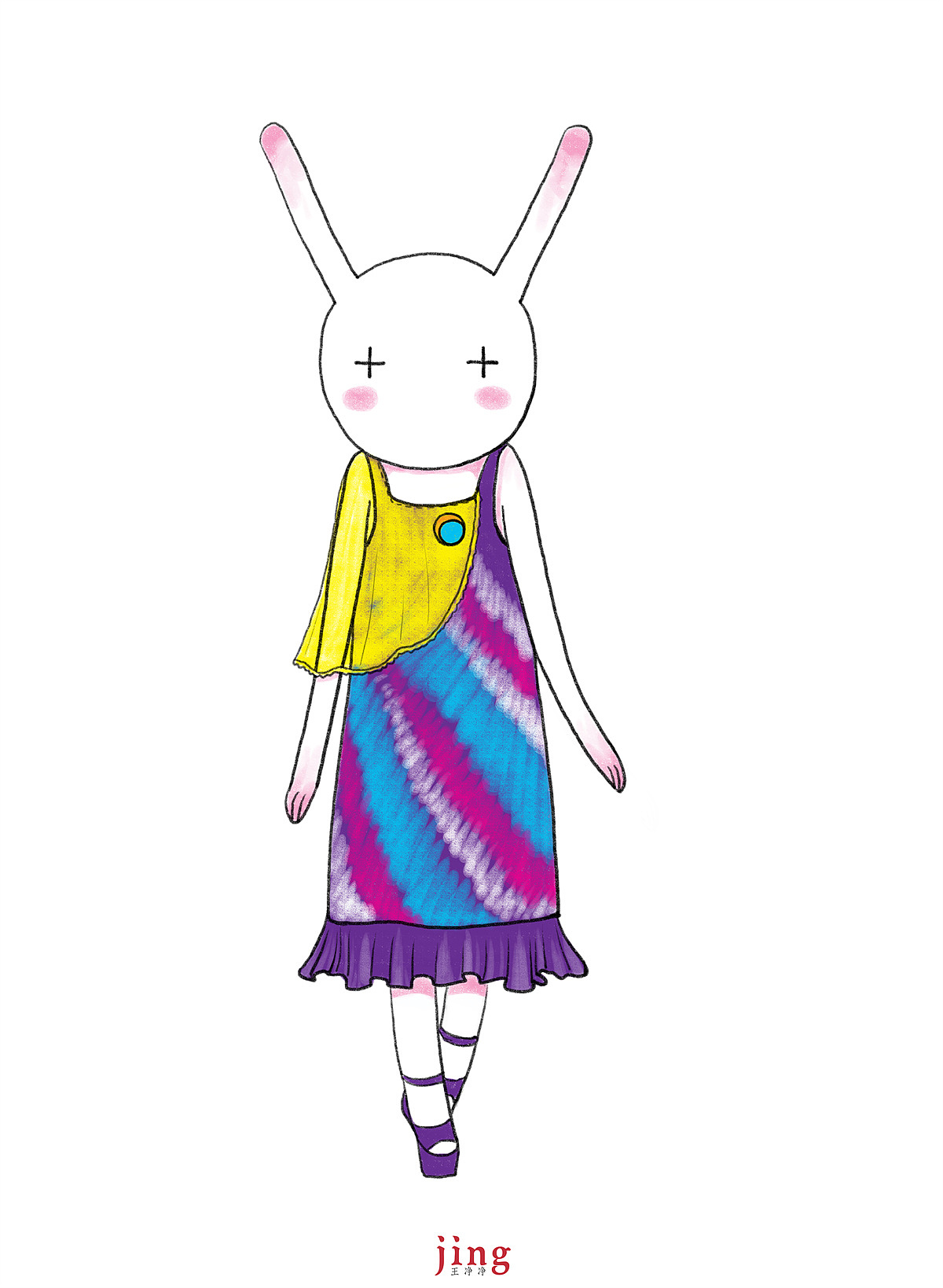 兔年插画-68幅艾玩兔服饰设计时尚插画（图ZMzExNTE5NjMy） - 创作习作 - 站酷设计师画儿晴天原创素材 - 站酷ZCOOL