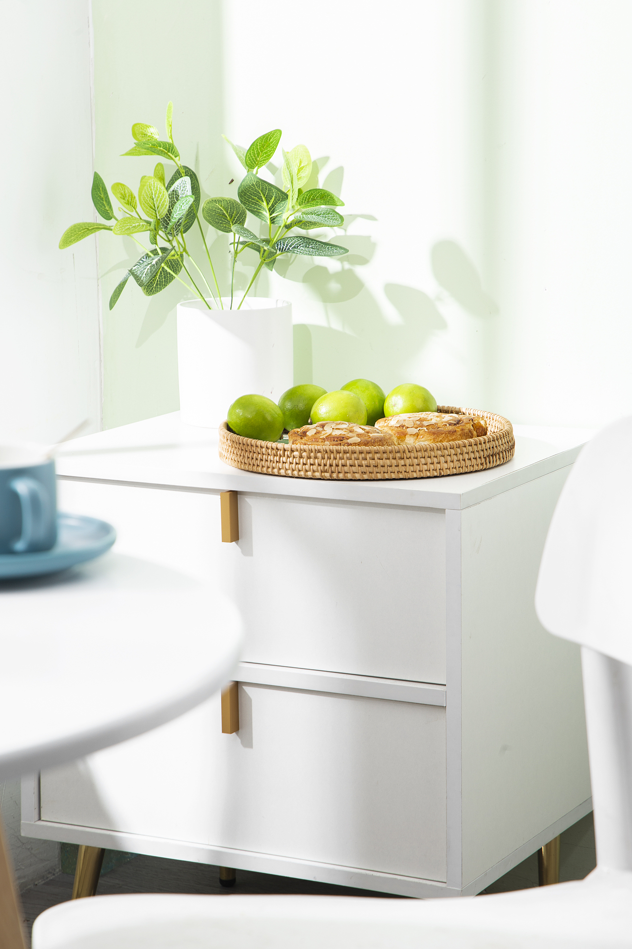 藤编收纳篮拍摄