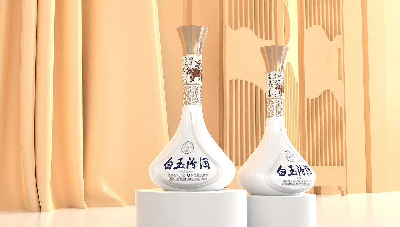 白玉汾酒（图ZMzYwMDY1NTQ0） - 包装 - 站酷设计师严嗲原创素材 - 站酷ZCOOL