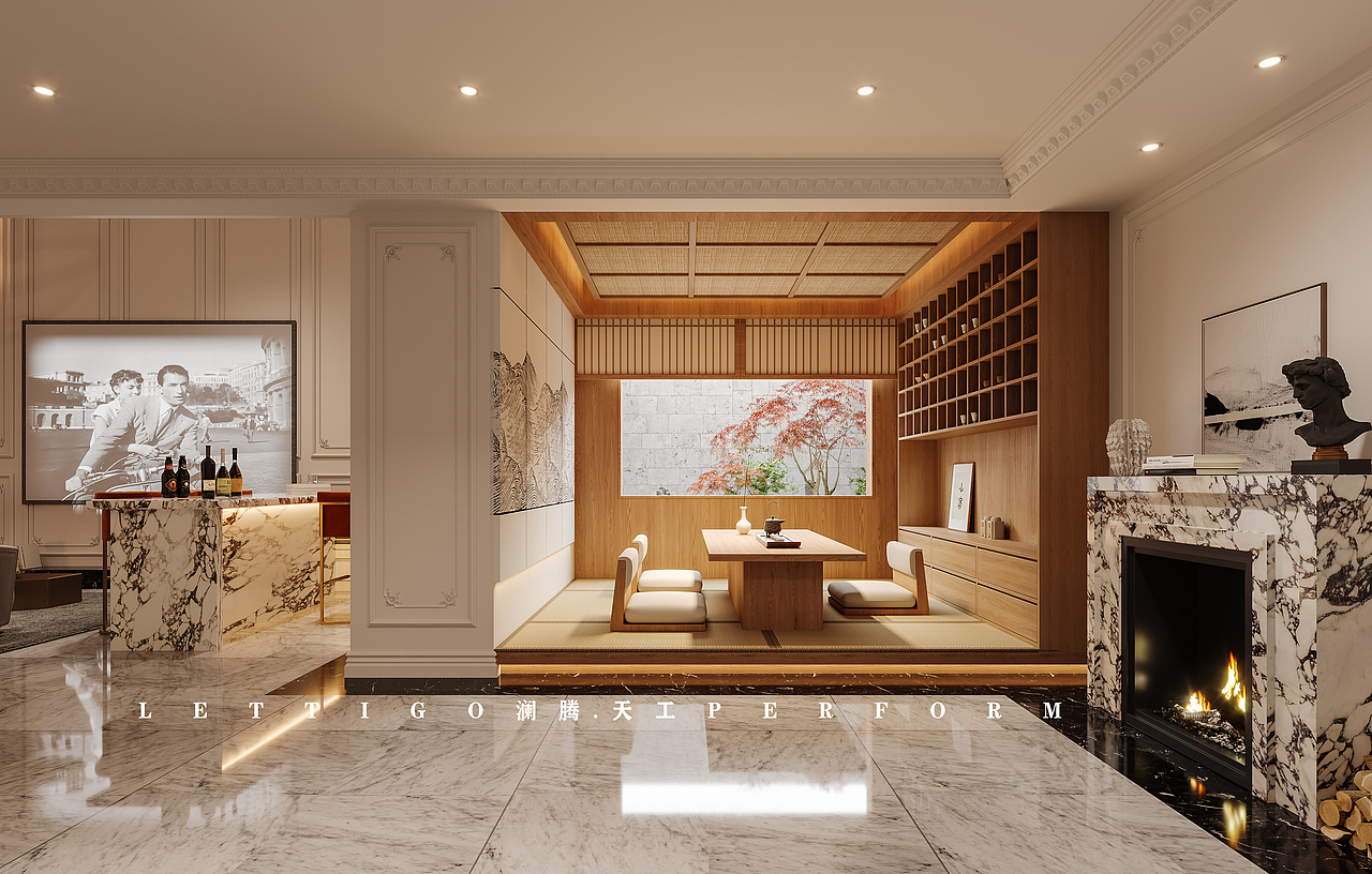 法式轻奢别墅，感觉暖调温馨