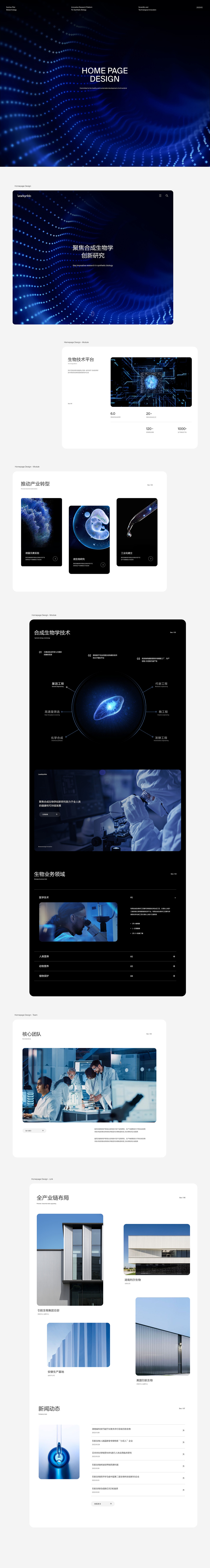Leadsynbio 引航科技 | 官网全案设计