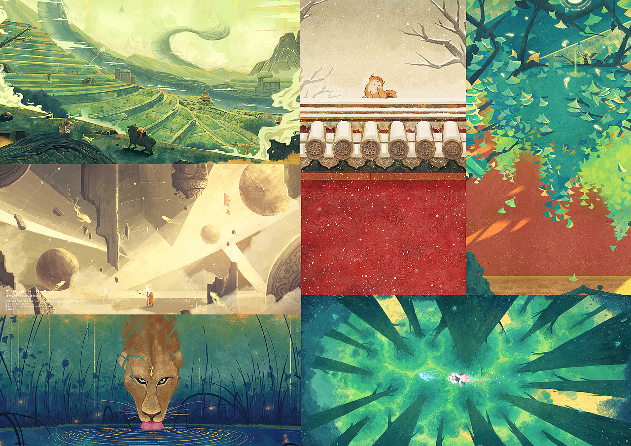 【猪护法的插画小结】