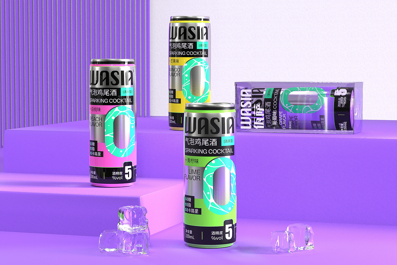 WASIA佤萨气泡鸡尾酒 | 品牌包装全案（图ZMzAwNDUxNDE2） - 品牌 - 站酷设计师卢帅品牌设计原创素材 - 站酷ZCOOL